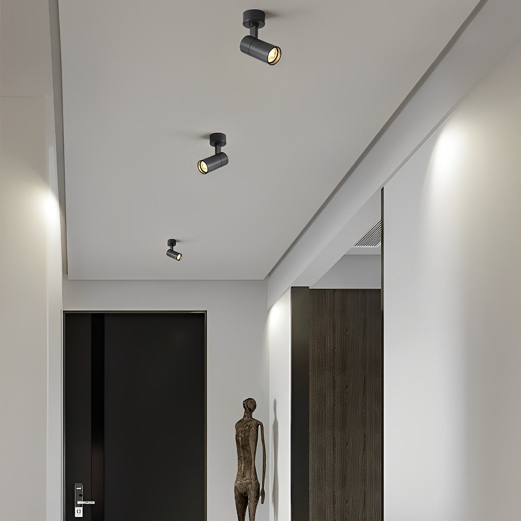 Modern White Adjustable Surface-Mounted Spot Light for Living Room