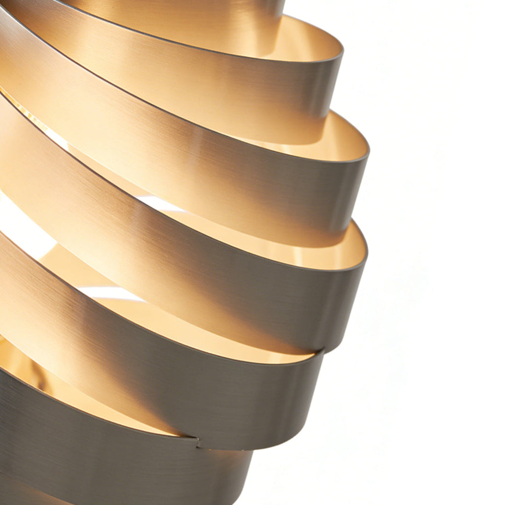 Nordic Turbine Pendant Light - Artistic Swirl Design for Living Room