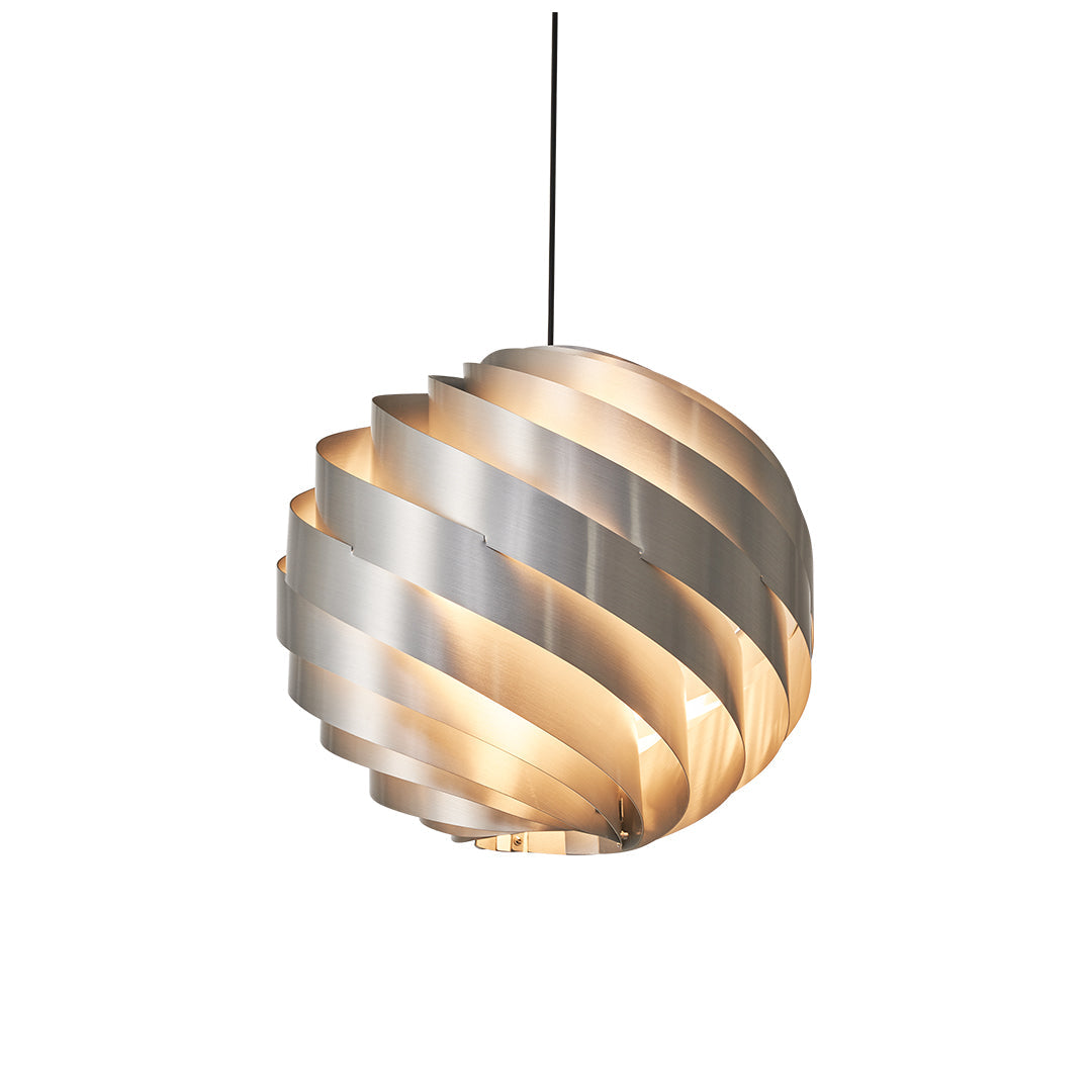 Nordic Swirl Pendant Light - Artistic Metal Ceiling Fixture for Living Room