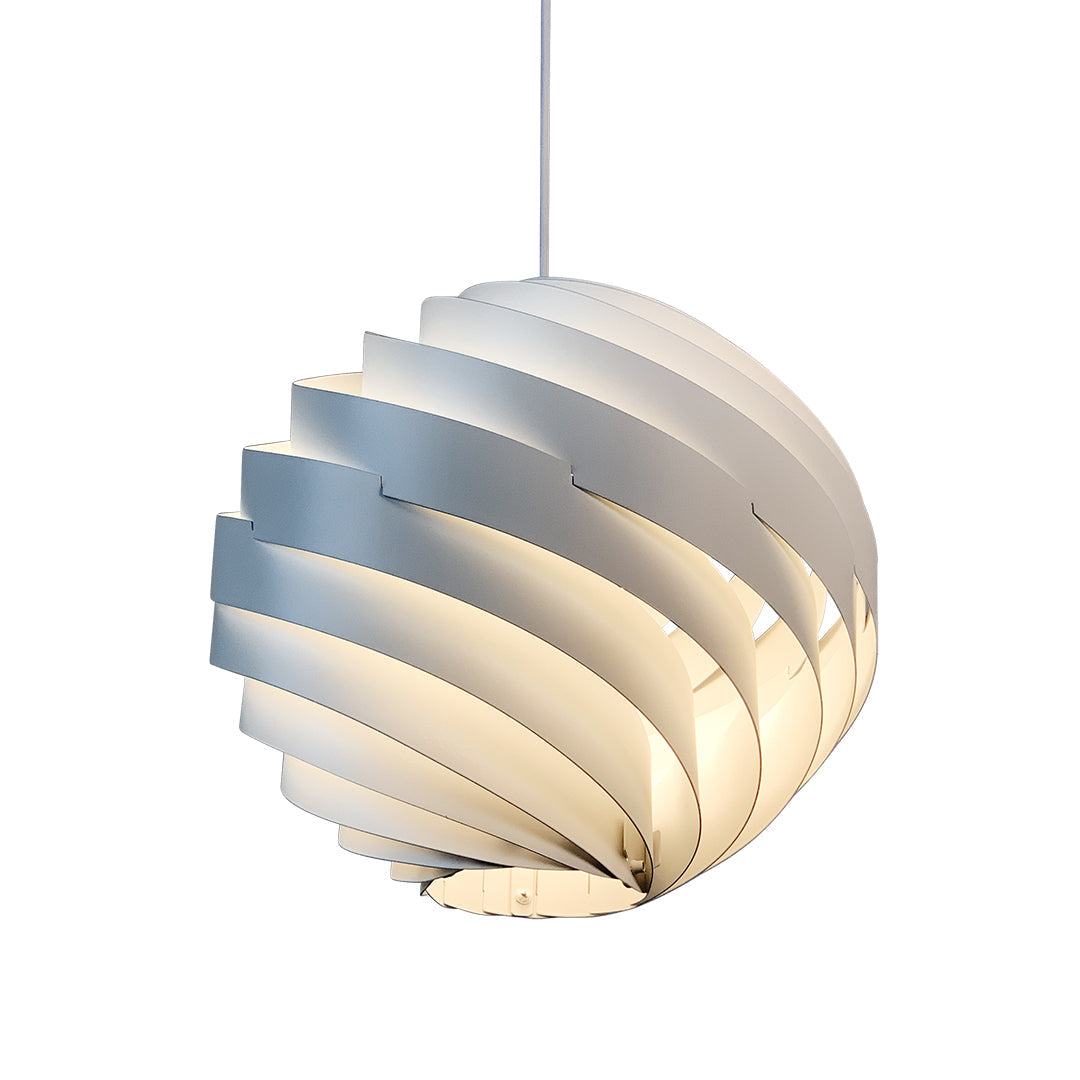Nordic Swirl Pendant Light - Artistic Metal Ceiling Fixture for Living Room