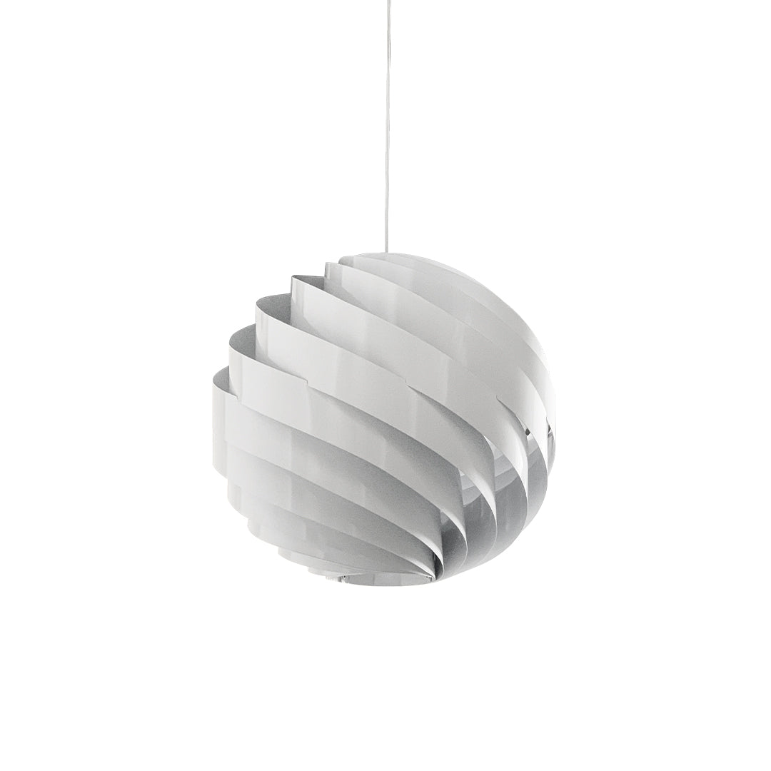Nordic Swirl Pendant Light - Artistic Metal Ceiling Fixture for Living Room