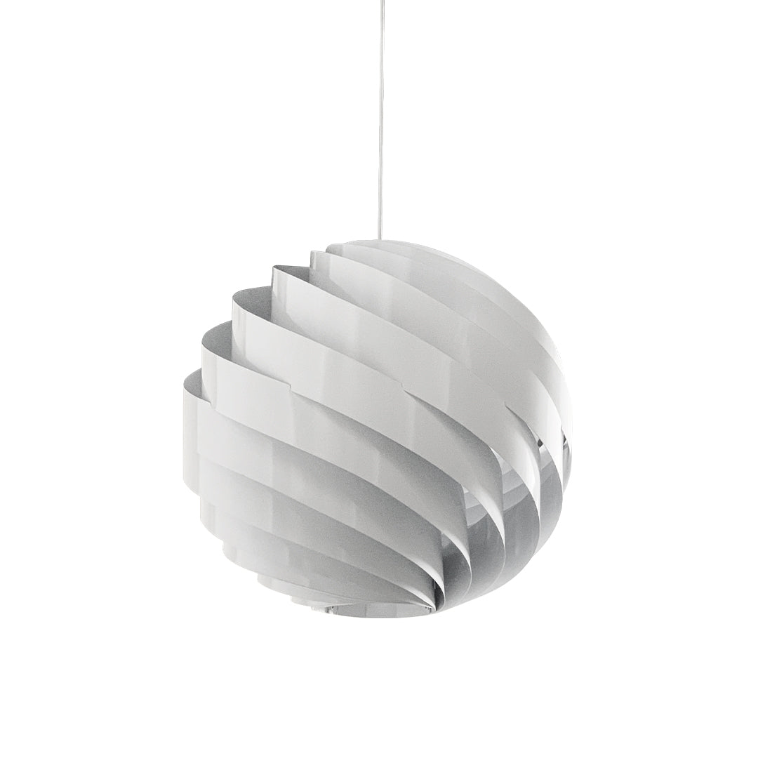 Nordic Swirl Pendant Light - Artistic Metal Ceiling Fixture for Living Room
