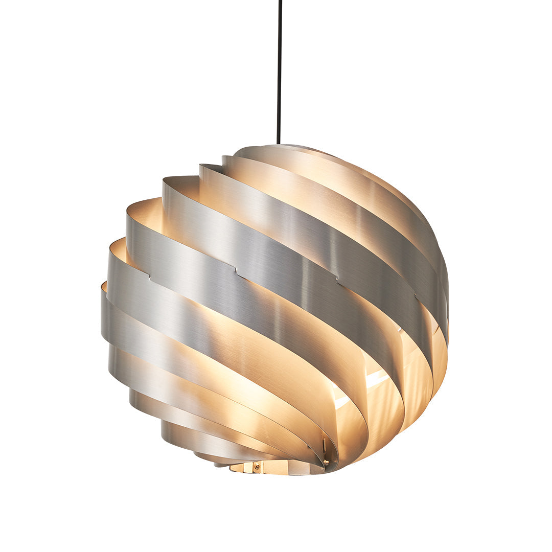 Nordic Swirl Pendant Light - Artistic Metal Ceiling Fixture for Living Room