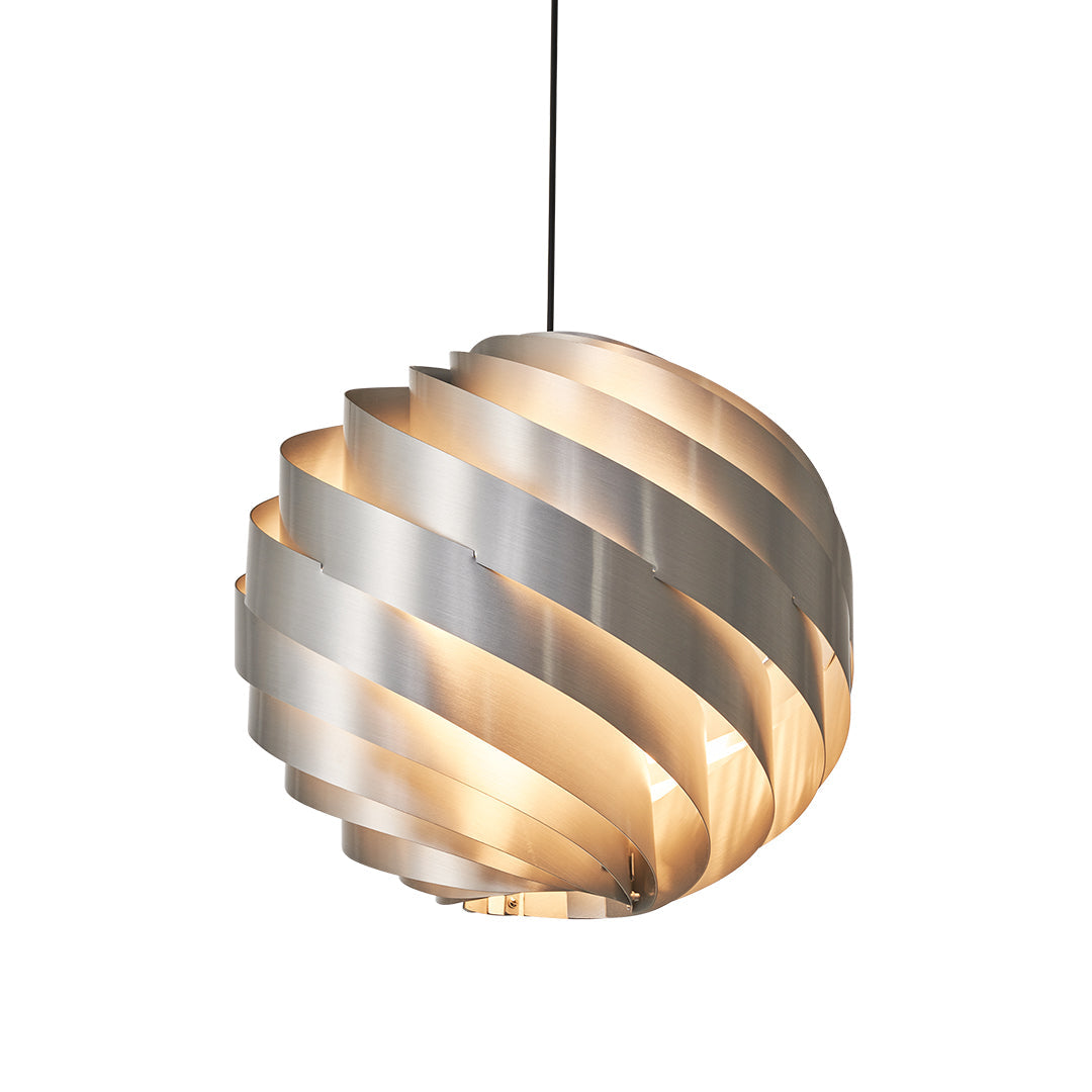 Nordic Swirl Pendant Light - Artistic Metal Ceiling Fixture for Living Room