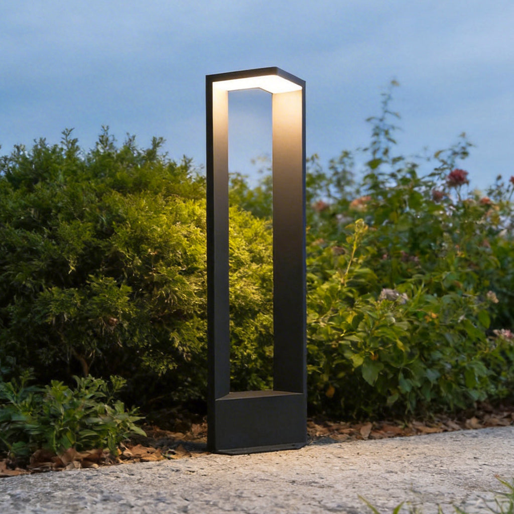 Sleek Black Aluminum 12W LED Pathway Light for Outdoor Landscape Use