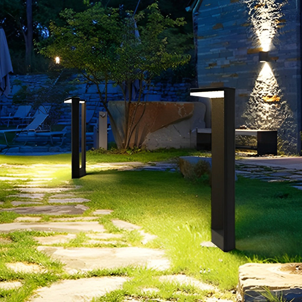 Sleek Black Aluminum 12W LED Pathway Light for Outdoor Landscape Use