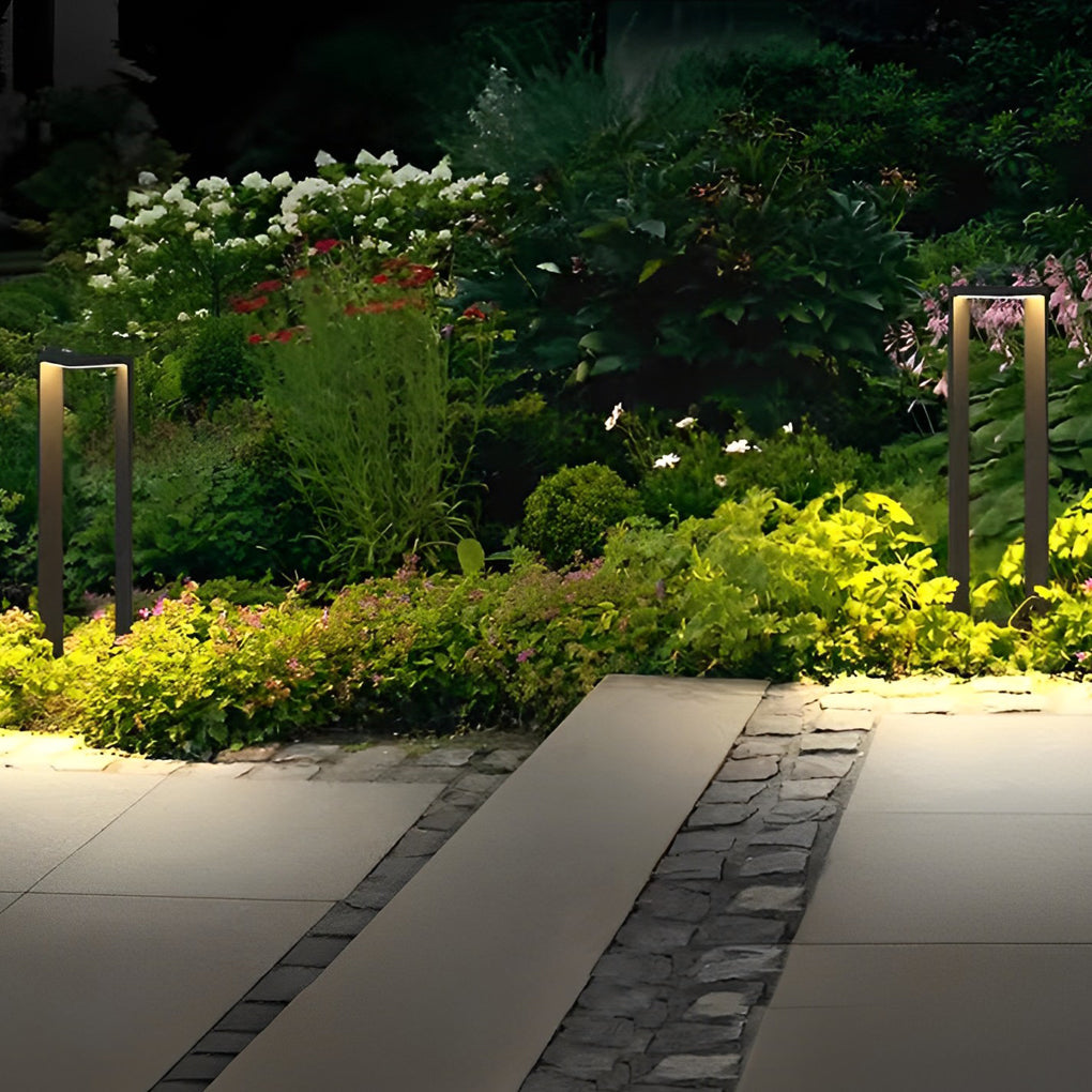 Sleek Black Aluminum 12W LED Pathway Light for Outdoor Landscape Use
