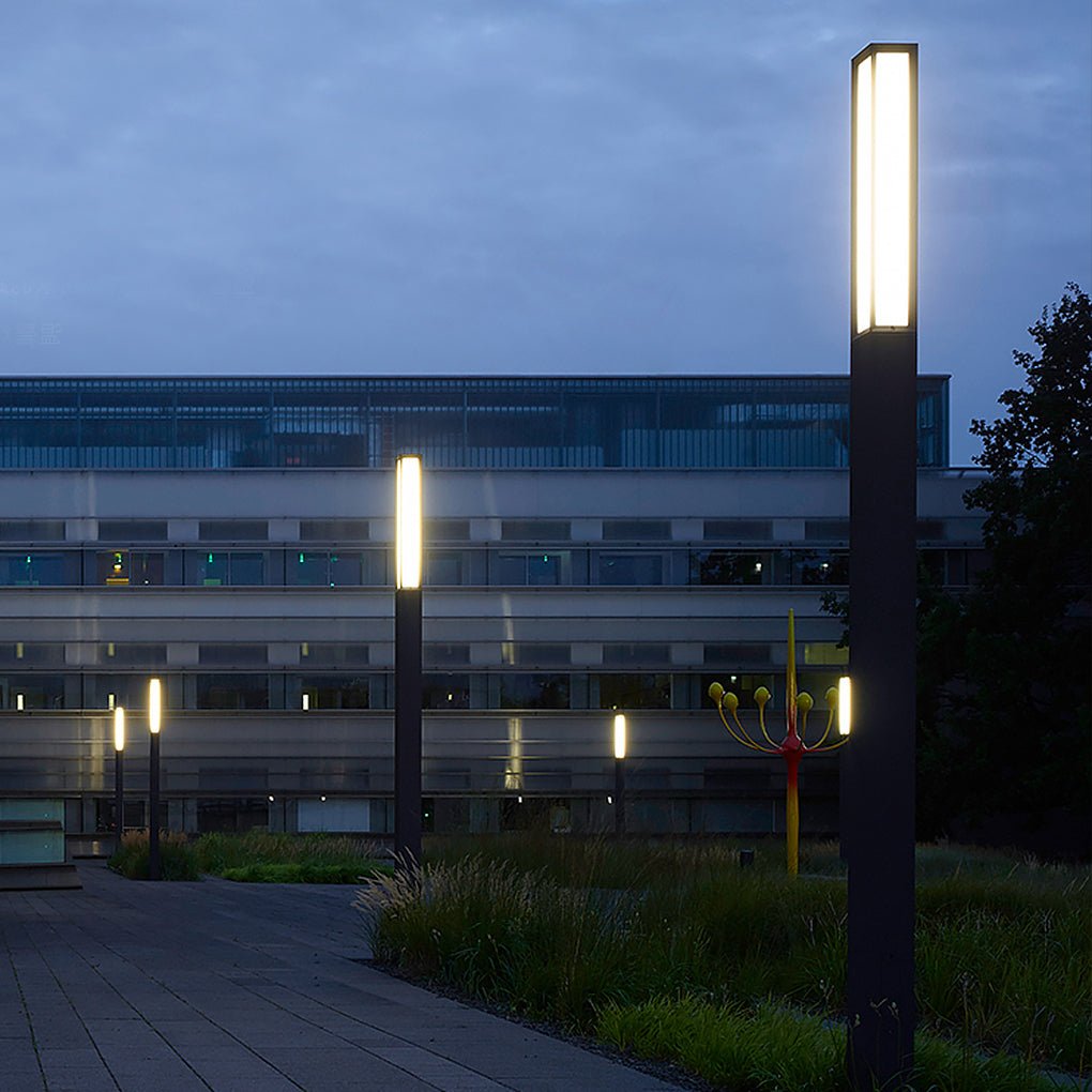 Sleek Weatherproof LED Tall Bollard Lights for Outdoor Pathway Lighting