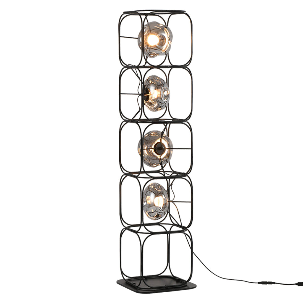 Stylish White LED Eye-Care Cube Table Lamp for Modern Home Decor