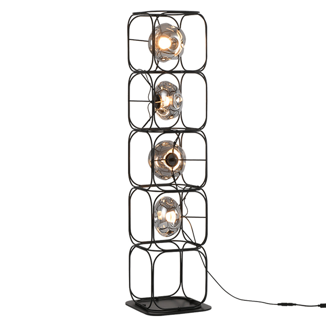 Stylish White LED Eye-Care Cube Table Lamp for Modern Home Decor