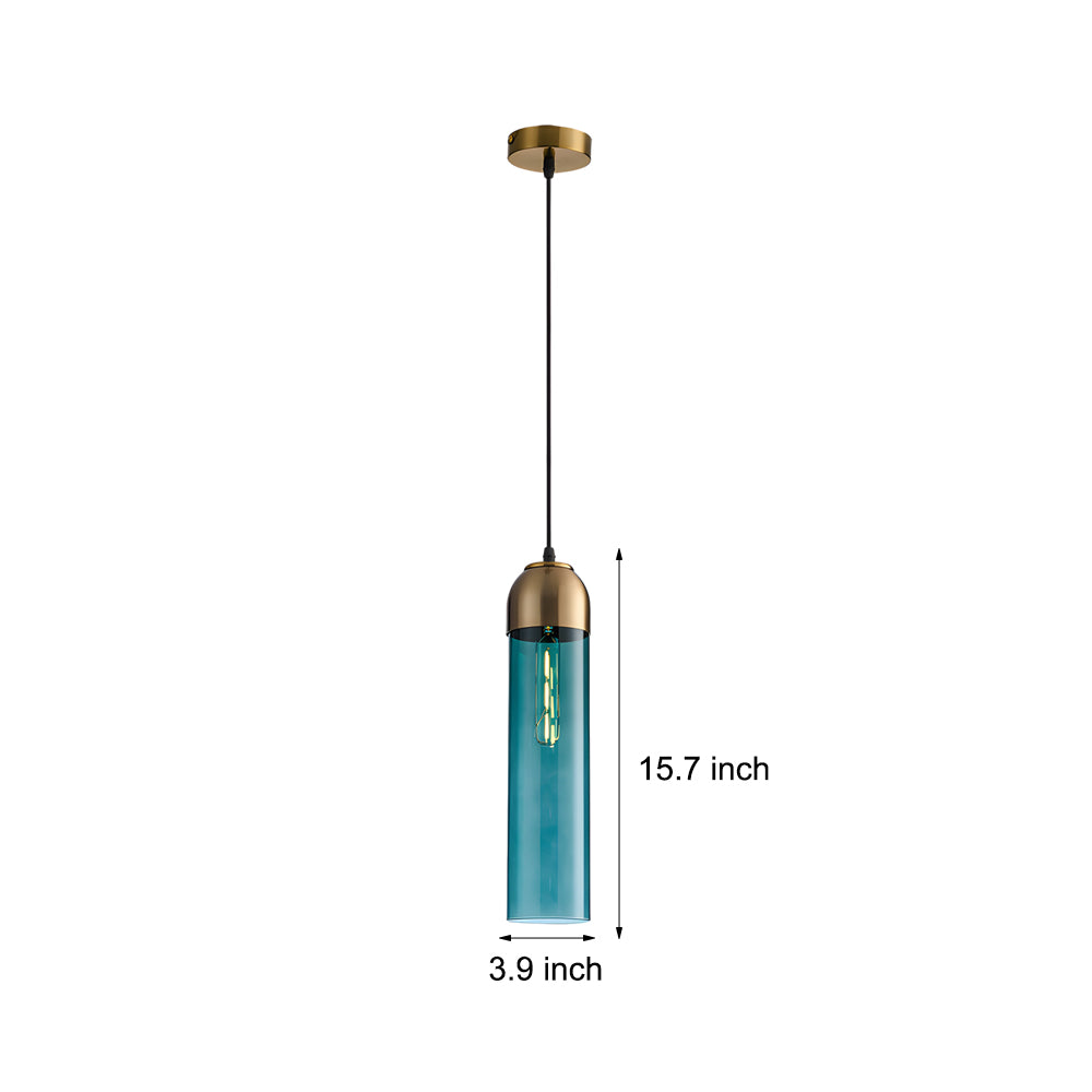 Nordic Glass Tube Pendant Light Chandelier for Modern Dining Room