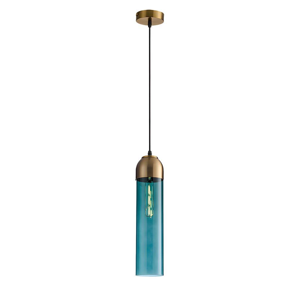 Nordic Glass Tube Pendant Light Chandelier for Modern Dining Room