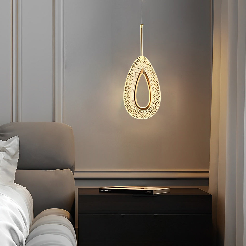 Minimalist LED Metal Pendant Light Fixture for Modern Living Spaces