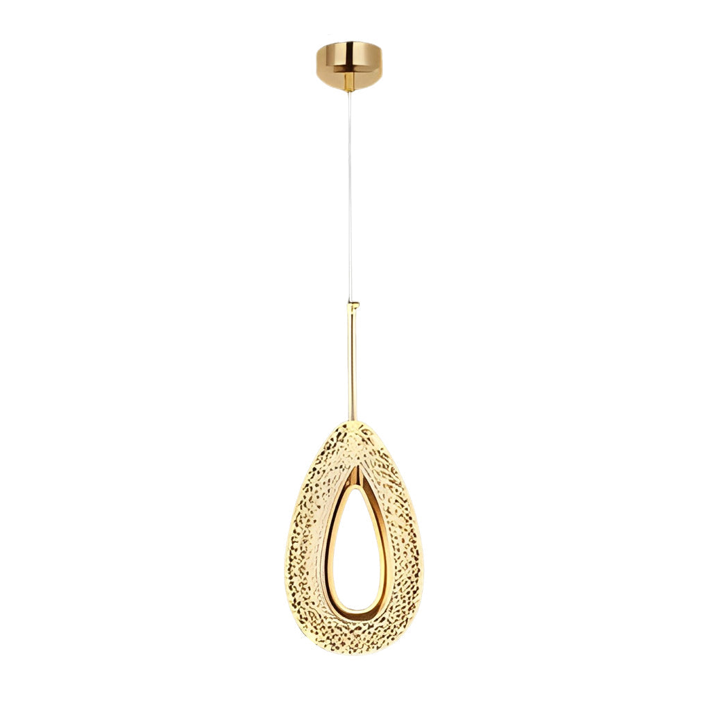 Minimalist LED Metal Pendant Light Fixture for Modern Living Spaces