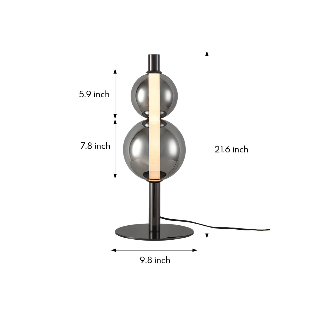Minimalist White Full Spectrum Eye-Care Art Table Lamp for Home Office
