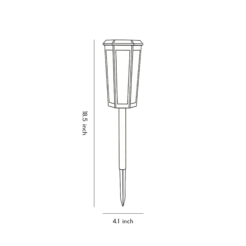 Decorative Solar Pathway Stake Light with Patterned Shadows for Gardens