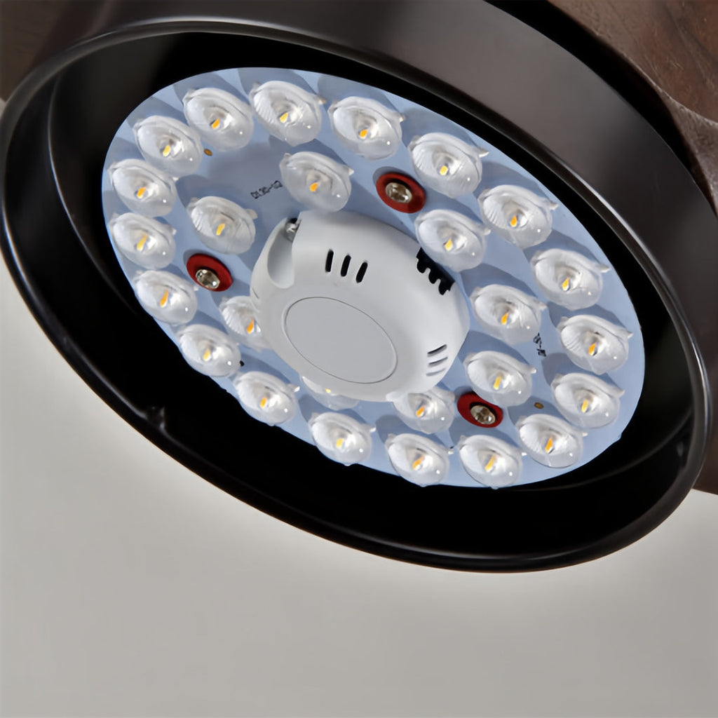 Modern 3-Blade LED Ceiling Fan with Quiet DC Motor & Remote Control