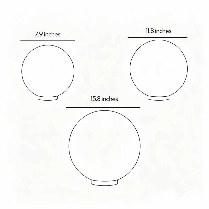 Waterproof Modern Acrylic Moon-Shaped Round Landscape Light Fixture