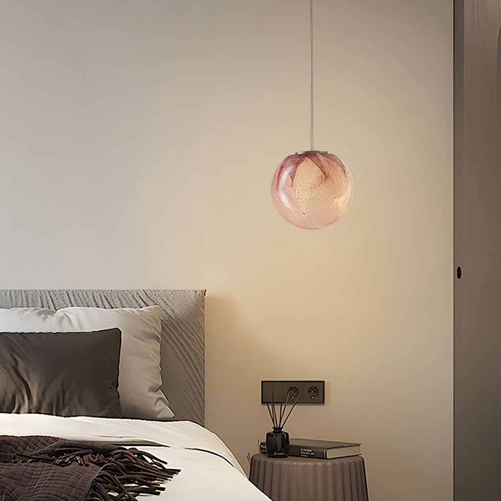 Modern Clear Glass Globe Pendant Light for Kitchen or Dining Spaces