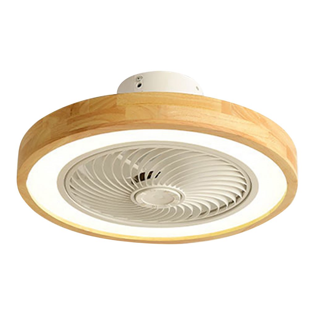 Bladeless Nordic Modern Ceiling Fan with Lights & Remote - Ideal for Living Room
