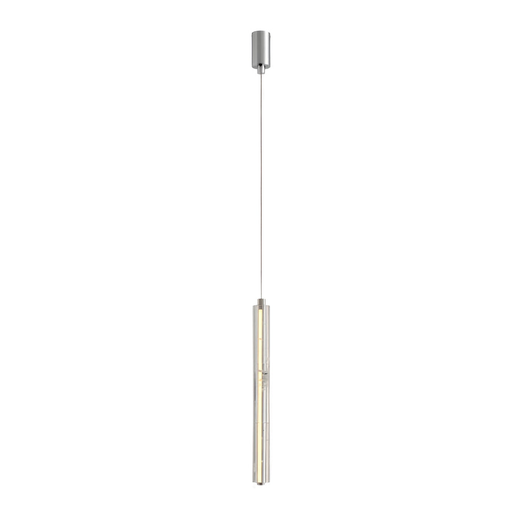 Sleek Minimalist Linear Crystal Pendant Light for Modern Living Spaces