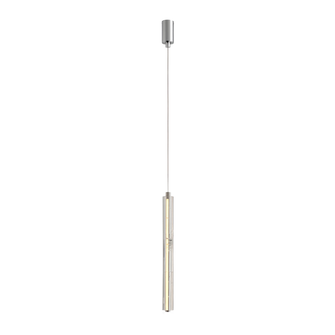 Sleek Minimalist Linear Crystal Pendant Light for Modern Living Spaces