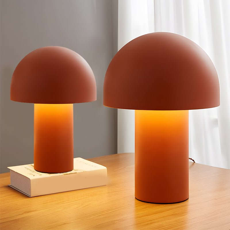 Frosted White Touch-Control Mushroom Ambient Table Lamp for Modern Interiors