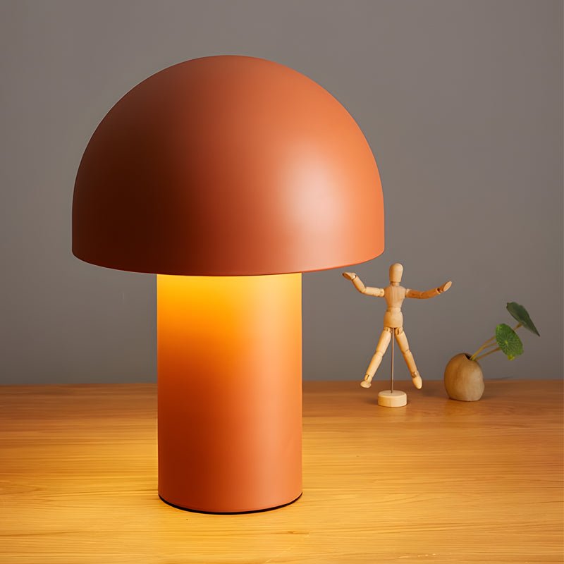 Frosted White Touch-Control Mushroom Ambient Table Lamp for Modern Interiors