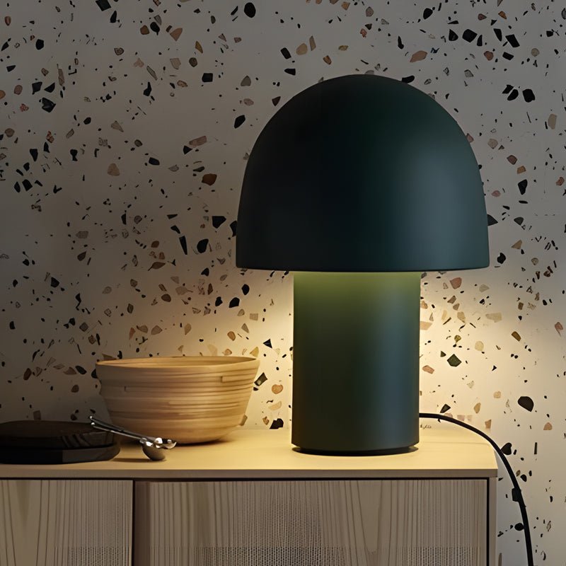 Frosted White Touch-Control Mushroom Ambient Table Lamp for Modern Interiors
