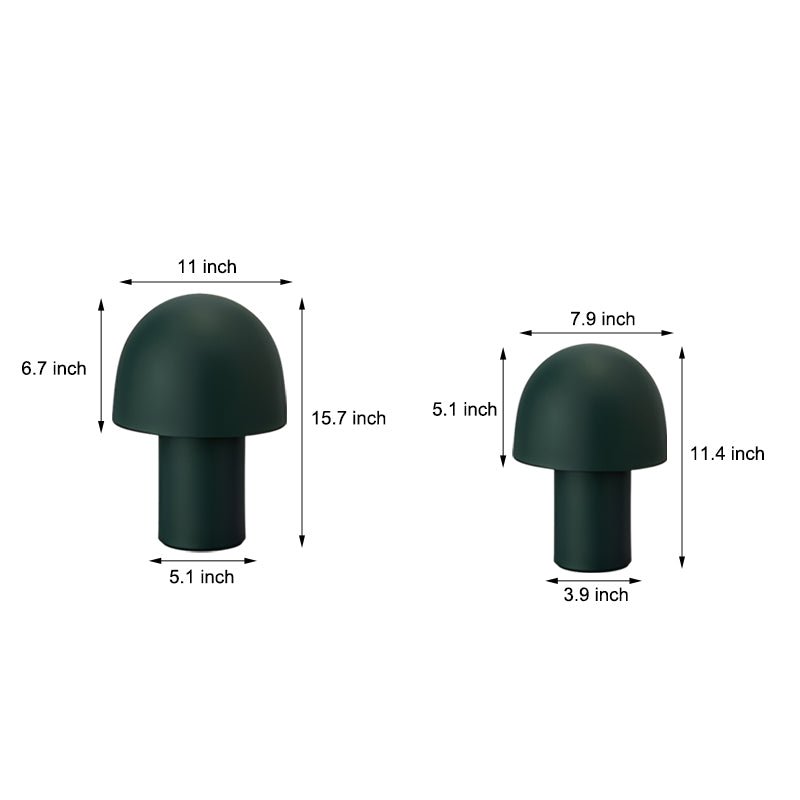 Frosted White Touch-Control Mushroom Ambient Table Lamp for Modern Interiors