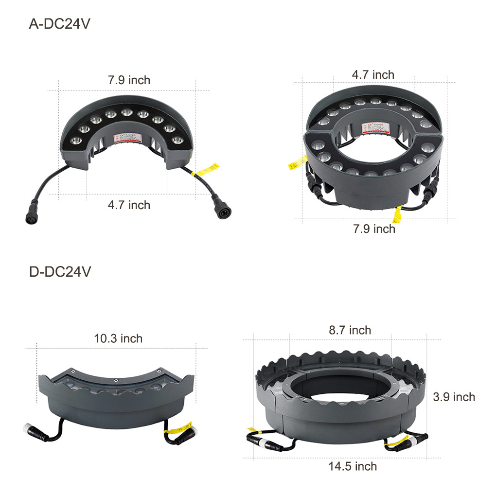 Waterproof LED Tree Ring Light for Outdoor Landscape Illumination