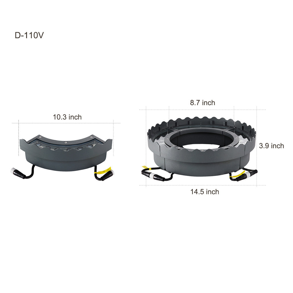 Waterproof LED Tree Ring Light for Outdoor Landscape Illumination