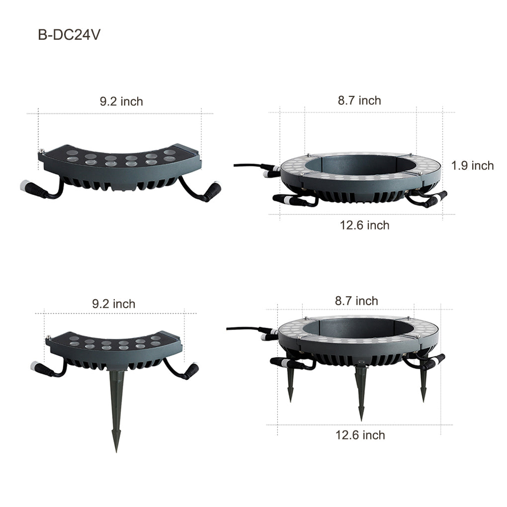 Waterproof LED Tree Ring Light for Outdoor Landscape Illumination