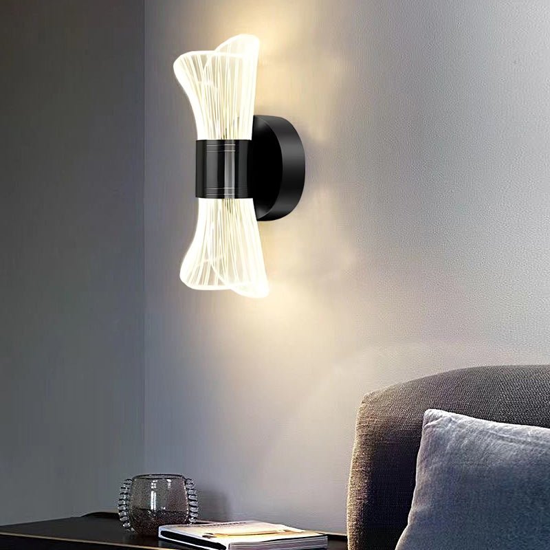 Modern LED Wall Lamp in Brass with Three-Step Dimming for Living Room