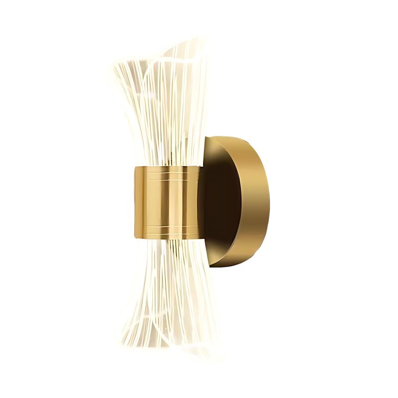 Modern LED Wall Lamp in Brass with Three-Step Dimming for Living Room