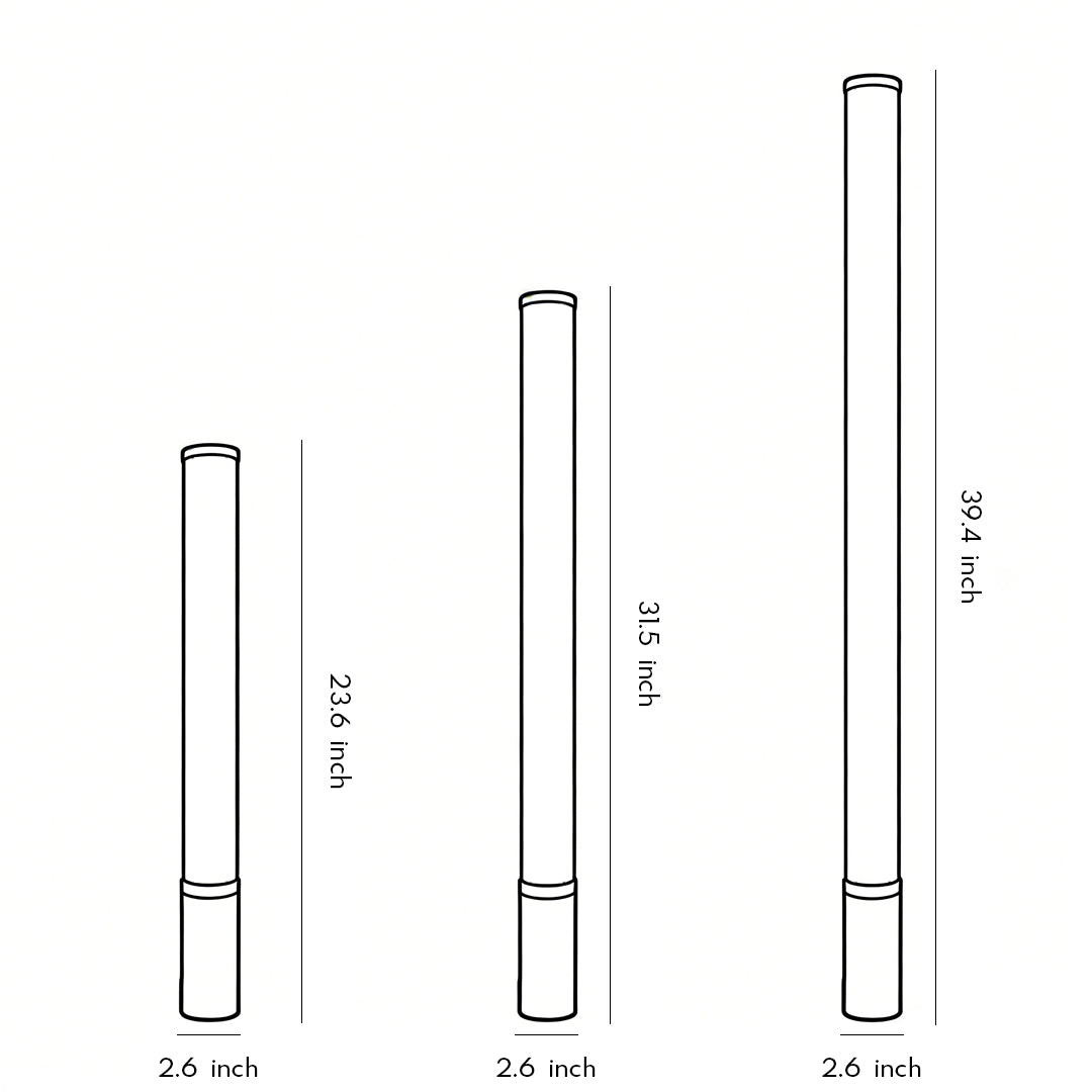 Modern Cylindrical Acrylic LED Landscape Light for Outdoor Gardens