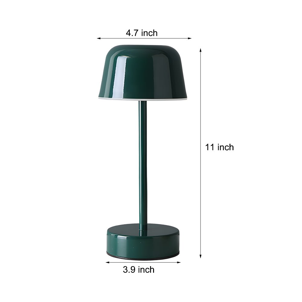 Adjustable Hat-Style Metal Finish Table Lamp for Modern Living Rooms