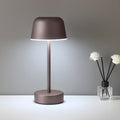 Adjustable Hat-Style Metal Finish Table Lamp for Modern Living Rooms