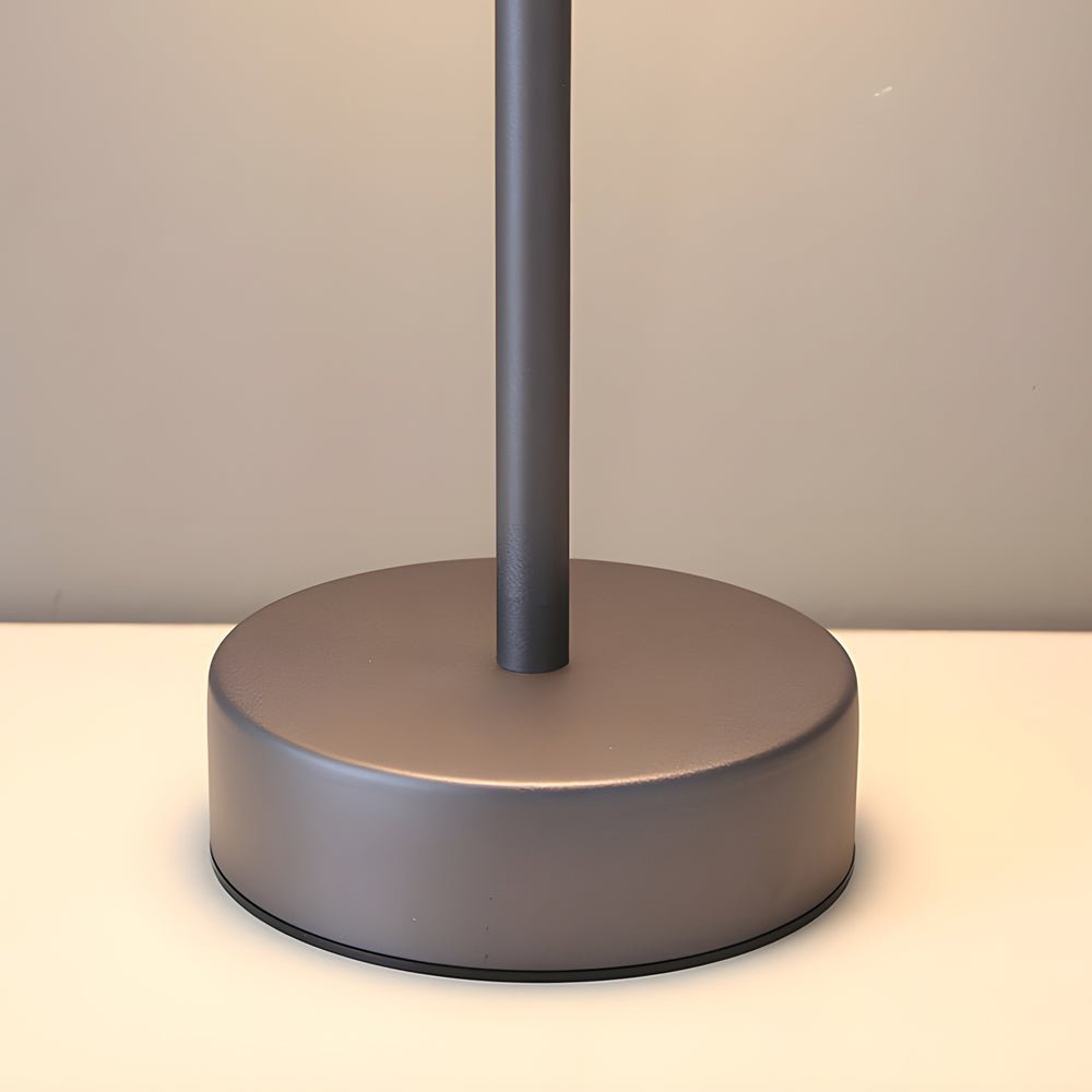 Adjustable Hat-Style Metal Finish Table Lamp for Modern Living Rooms
