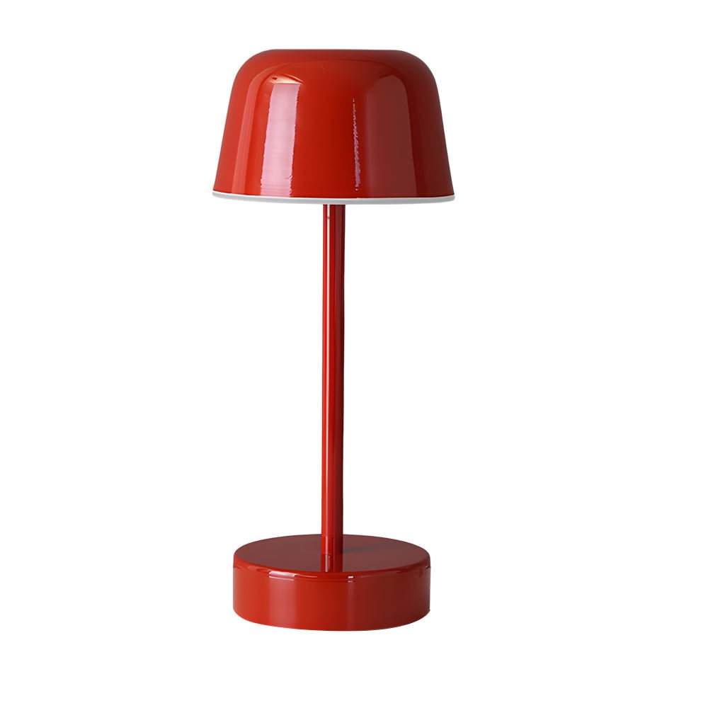 Adjustable Hat-Style Metal Finish Table Lamp for Modern Living Rooms