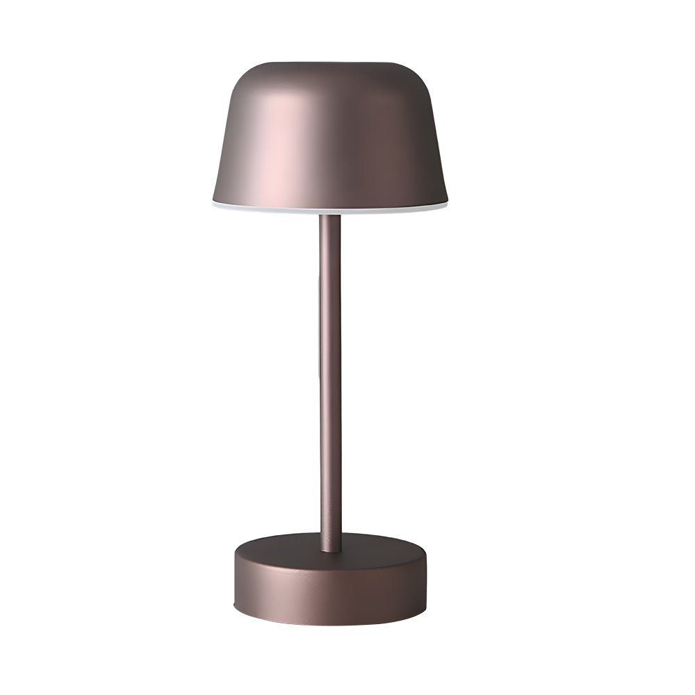 Adjustable Hat-Style Metal Finish Table Lamp for Modern Living Rooms