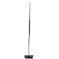 Modern White Twisted LED Floor Lamp for Living Room & Bedroom Decor