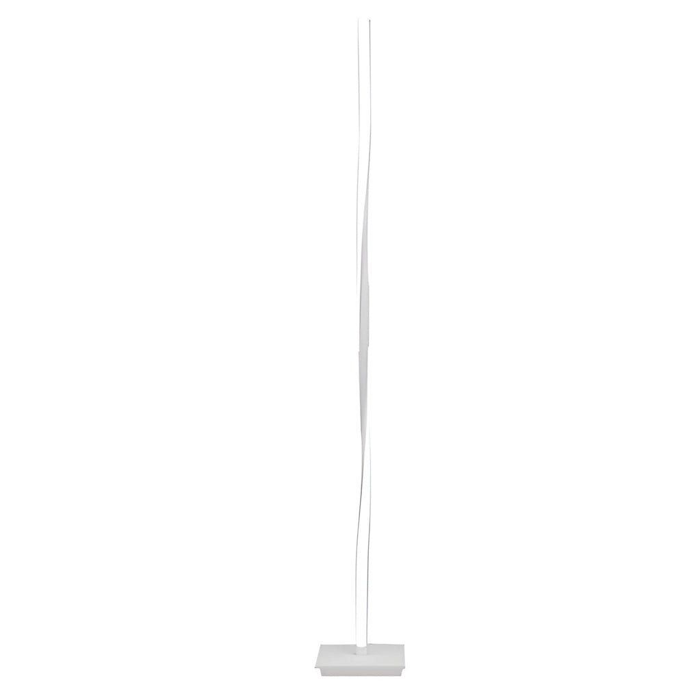 Modern White Twisted LED Floor Lamp for Living Room & Bedroom Decor