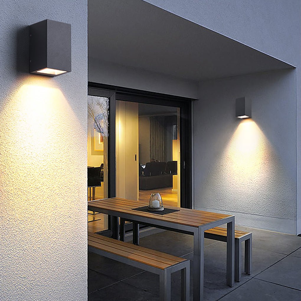 Modern Waterproof LED Wall Lights for Outdoor Courtyard Lighting