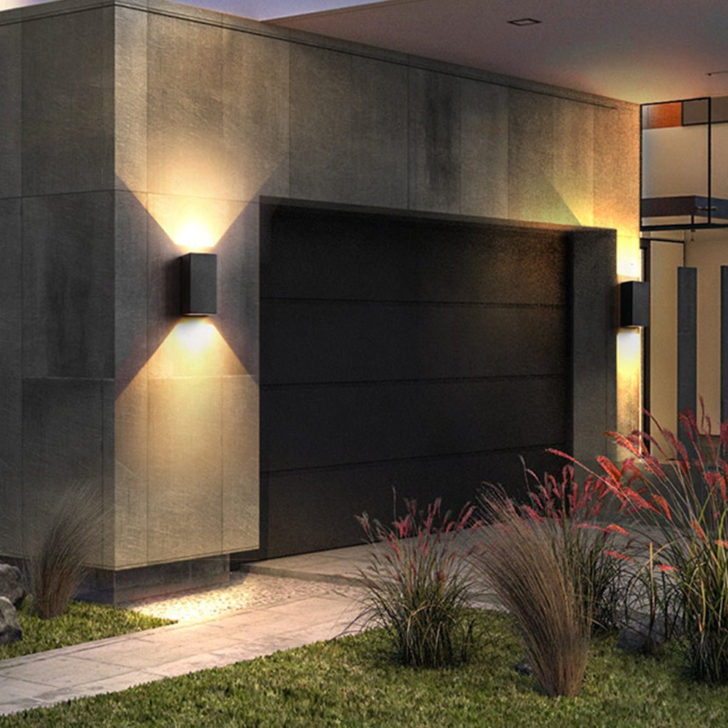 Modern Waterproof LED Wall Lights for Outdoor Courtyard Lighting