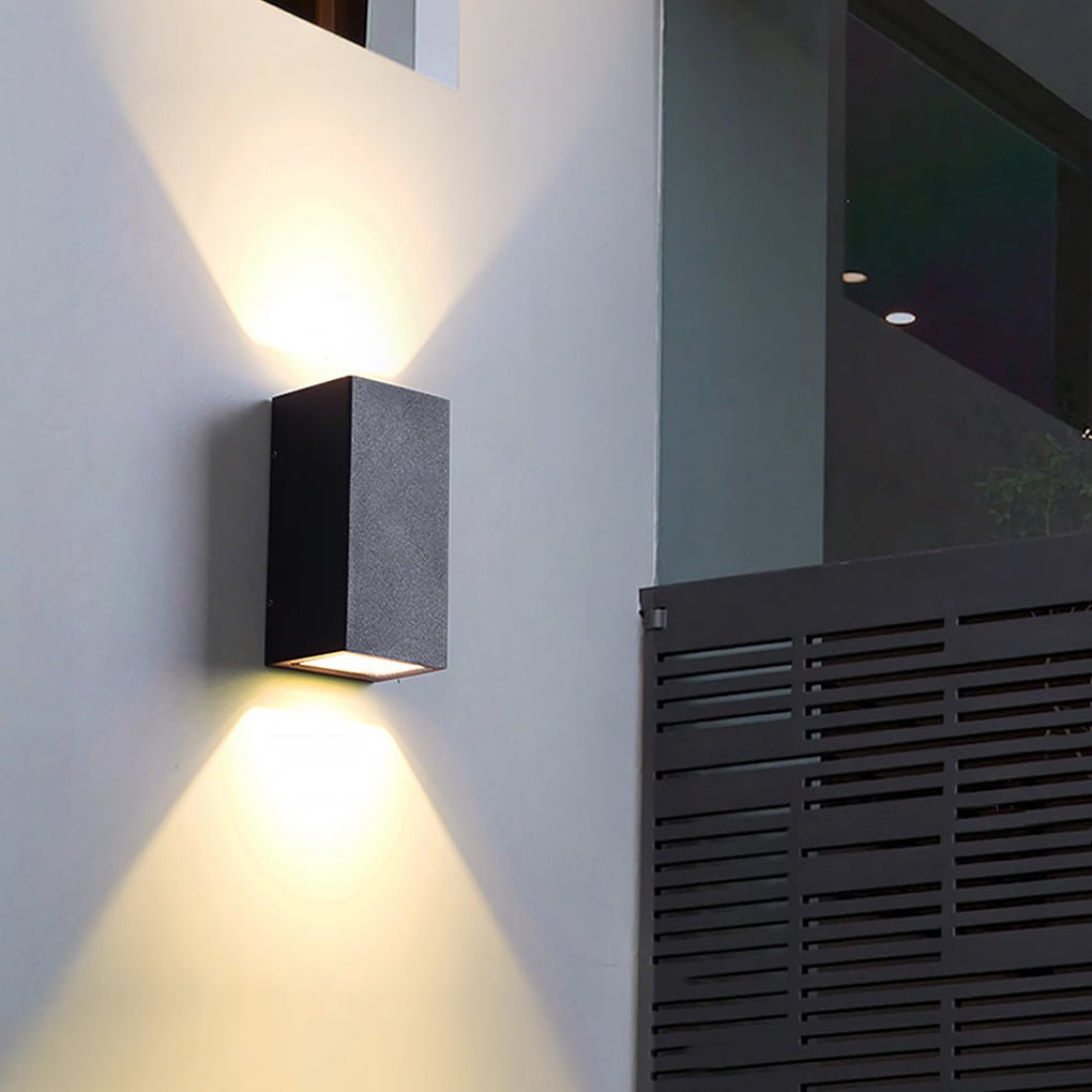 Modern Waterproof LED Wall Lights for Outdoor Courtyard Lighting