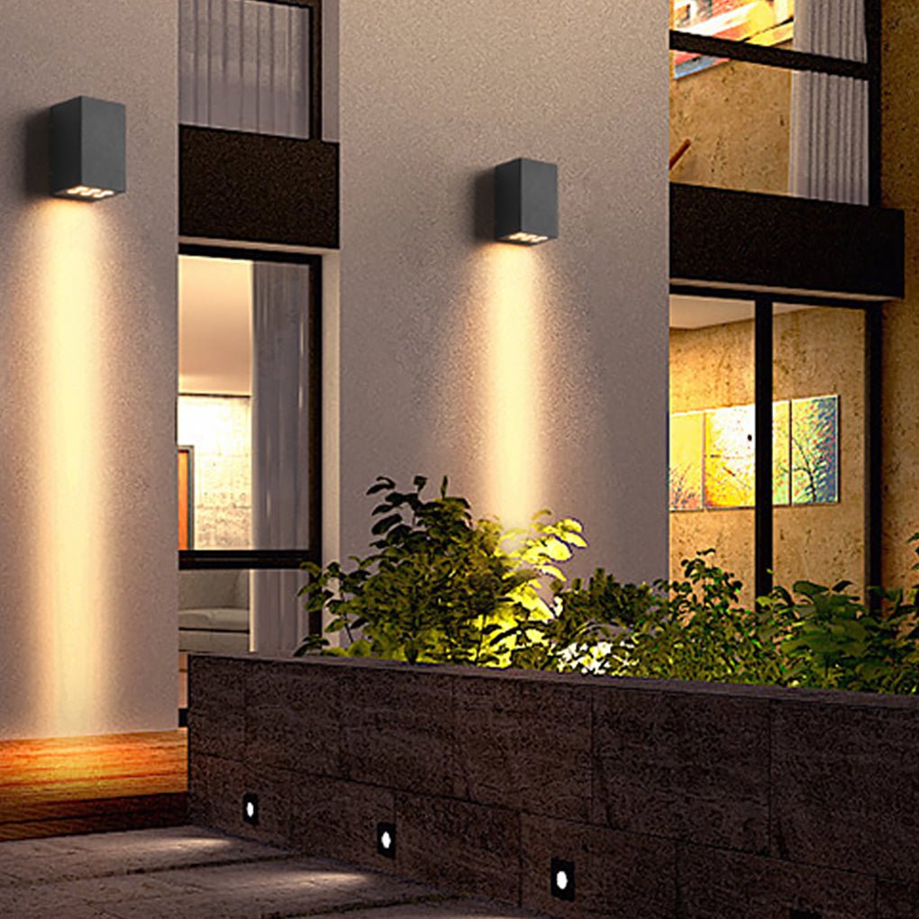 Modern Waterproof LED Wall Lights for Outdoor Courtyard Lighting
