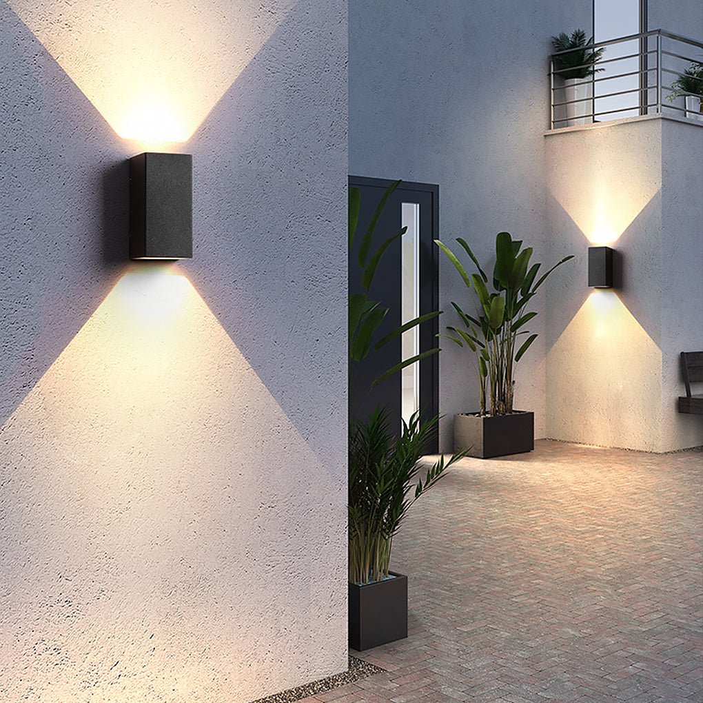 Modern Waterproof LED Wall Lights for Outdoor Courtyard Lighting
