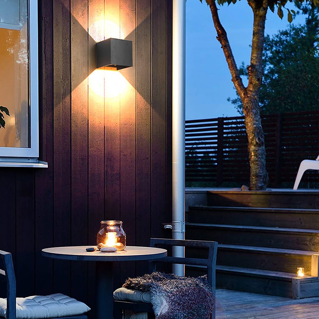 Modern Waterproof Square Wall Sconce Light for Outdoor & Indoor Use
