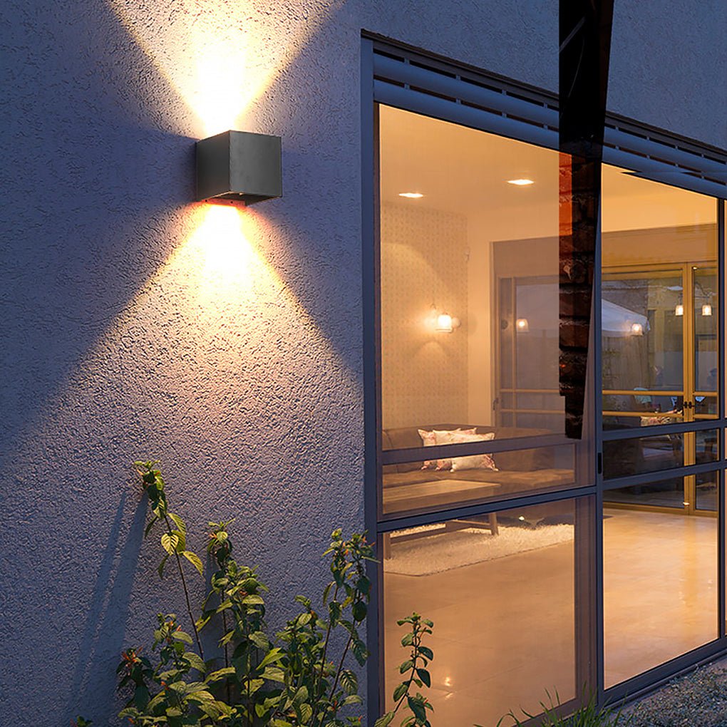 Modern Waterproof Square Wall Sconce Light for Outdoor & Indoor Use